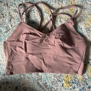 Women's Pink Lululemon  Strappy Bralette Size 8
